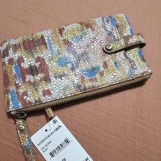 Nwt Multicolored Wallet Or Clutch By Hobo. Purchased From Nordstrom Rack. Multicolor Rectangular Wallet, Multicolor Leather Rectangular Wallet, Bohemian Brown Rectangular Wallet, Hobo Wallet, Multicolor On-the-go Wallets, Clutch Wallet, Bag Lady, Nordstrom, Wallet