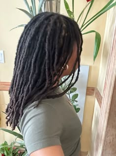 @erinnaimee  Locs 🪴 Loc Length Chart, Loc Girl Aesthetic, 4a Locs, 200 Locs, Locs Aesthetic, Medium Length Locs, 4c Locs, Locs Women