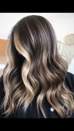 Blonde Highlights On Dark Hair, Brown Hair Inspo, Gorgeous Hair Color