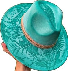 Lainey Wilson, Concert Festival, Teal Turquoise, Fedora Hat, Fedora, Lotus, Accessories Hats, Etsy Accessories, Bathing Beauties