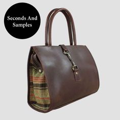 * H: 28cm W: 16cm L: 35cm  * A Seconds Alice Handbag in Brown and Tweed.  * The Item Is Still Fully Functional But Will Show Some Imperfections In The Leather. Classic Tweed Rectangular Bag, Classic Rectangular Tweed Bag, Classic Rectangular Tweed Shoulder Bag, Classic Tweed Bags For Everyday Use, Classic Tweed Bag For Everyday Use, Classic Tweed Bags For Everyday, Tweed Top Handle Shoulder Bag For Everyday, Everyday Tweed Shoulder Bag With Top Handle, Rectangular Tweed Shoulder Bag For Everyday Use