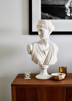 Inside Stylist Kerrie-Ann Jones Sydney Terrace – Bed Threads Sydney Terrace, Academia Bedroom, Current Aesthetic, Polished Concrete Floors, Bed Threads, Greek Decor, God Idols, Decor Objects, Light Academia Aesthetic