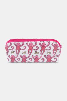 Roller Rabbit Toiletry Bag, Preppy Makeup Bags, Roller Rabbit Makeup Bag, Preppy Travel Bags, Monkey Makeup, Rabbit Makeup, Preppy Makeup Bag, Preppy School Supplies, Preppy Essentials