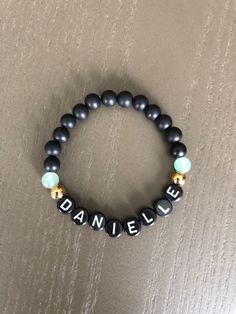 Rose Gold Quartz, African Turquoise, White Howlite, Unisex Bracelets, Name Bracelet, Personalized Bracelets, Photo Bracelet, Custom Bracelets, Green Aventurine