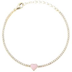 Add some love to your day with this cubic zirconia-studded Sunkissed Sterling 14k gold plated heart tennis bracelet. Click on this JEWELRY & WATCHES GUIDE to learn about fit, styles, materials and more! Add some love to your day with this cubic zirconia-studded Sunkissed Sterling 14k gold plated heart tennis bracelet. Click on this JEWELRY & WATCHES GUIDE to learn about fit, styles, materials and more! FEATURES Length: 7.75 in. Clasp: lobster-claw Nickel free Metal: sterling silver Plating: 14k Heart Tennis Bracelet, Tennis Bracelet, Lobster Claw, Gold Finish, Cubic Zirconia, Jewelry Watches, Gold Tones, Gold Plate, Size 7