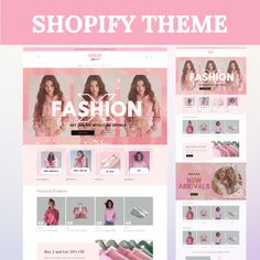 the shopify theme is designed to look like a fashion store