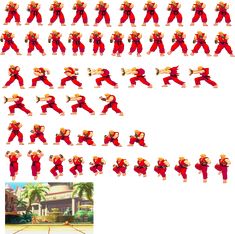 an image of the same character in different poses