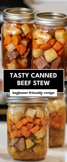 Image for Tasty Canned Beef Stew Soup From Canned Goods, Canning Stew, Canned Beef Stew, Canned Recipes, Canned Beef, Stews Recipes, Canned Meats