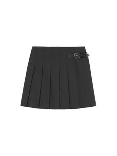 Editor’snotesThis is a pleated mini skirt in the form of a wrap. The front has pleats and belt decorations, creating a casual and street mood. There are no pleats in the back, so it gives a neat and slim-looking silhouette. It's a basic color that's good to coordinate with various tops.- Moderate thickness made of polyester- Belt decoration point- Feminine A-line mini-length- Comfortable to wear with the zipper Measurements(in.)Size (S/M)- TotalLength: 15.28 in. / 15.51 in.- Waist:13.66 in. Workwear Pleated Skirt With Belt Loops, Short Length, Workwear Short Pleated Skirt With Belt Loops, Black Pleated Skirt With Belt Loops For Work, Trendy Accordion Pleated Skirt For Work, Trendy Accordion Pleats Skirt For Work, Elegant Belted Mini Pleated Skirt, Casual Belted Pleated Skirt For Work, Chic Pleated Mini Skirt With Belt, Chic Black Belted Pleated Skirt