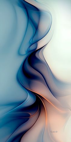 an abstract blue and white background with wavy lines on the bottom half of the image