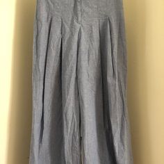 High Waisted Linen-Like Pleated Palazzo Pants With Zip And Clasp Closure. Never Worn! Pleated Palazzo Pants, Jumpsuit Summer, Palazzo Pants, Pant Jumpsuit, Wide Leg, Pants For Women, High Waisted, Pants, Women Shopping