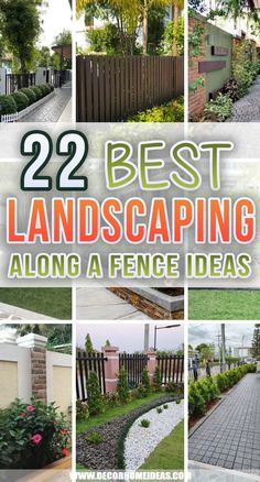 the best landscaping along a fence ideas