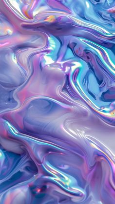 an abstract blue and purple background with wavy lines in the center, as if it were liquid paint