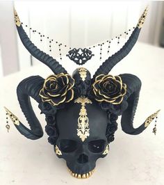 Animal Skull, Goth Home Decor, Goth Decor, Cool Masks, Makeup Rooms, Skull Decor, Masks Art, A Skull