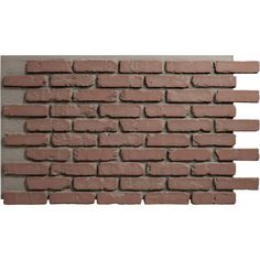 a brick wall made out of red bricks