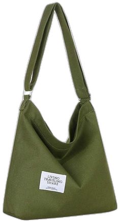 Green Clothing, Handbags Casual, Apple Green, Casual Tote, Canvas Shoulder Bag, Cross Body Handbags, Shoes Jewelry, Large Size, Shoe Jewelry