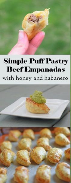 simple puff pastry beer empanadas with honey and habanero