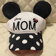 Disney Mom Hat. Brand New With Tags. Just Don’t Like Hats. Message With Questions Or Offers Fun Mickey Mouse Themed Hat One Size Fits Most, Fun Mickey Mouse Hat, Fun Black Cotton Baseball Cap, Adjustable Black Minnie Mouse Hat, Black Adjustable Minnie Mouse Hat, Adjustable Cotton Mickey Mouse Hat, Casual Cotton Mickey Mouse Hats, Casual Cotton Hats With Mickey Mouse Detail, Casual Mickey Mouse Baseball Cap