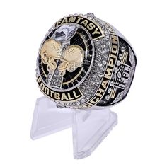 a football ring with two skulls on it