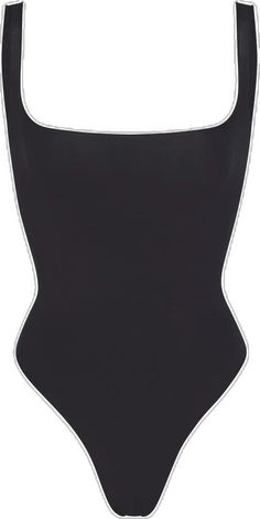 Chic High-cut Bodysuit With Built-in Bra, Chic High Cut Bodysuit With Built-in Bra, Boning Shapewear Bodysuit For Summer, Summer Shapewear Bodysuit With Boning, One-piece Bodysuit With Boning, High Cut Bodysuit With Lined Body, Backless Bodysuit With Boning, Scoop Neck Bodysuit For Night Out, Chic Black Bodysuit With Tank Straps