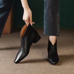 Clogs-mules shoes collection at Chiko Shoes Square Toe Boots Outfit, Chiko Shoes, Black Boots Outfit, Art Shoes, Shoe Image, Square Toe Boots, Block Heel Ankle Boots, Stylish Shoes, Boots Outfit