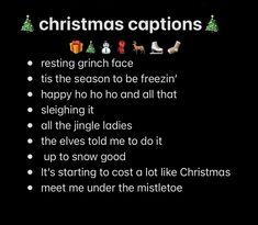 photo caption, instagram caption ideas, christmas caption inspo Christmas Username Ideas, Santa Instagram Captions, Christmas Spam Names For Instagram, Christmas Insta Captions, Instagram Captions Winter