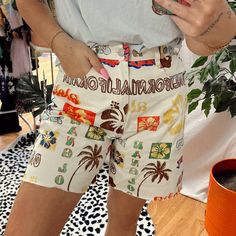 Bdg Shorts Size 27 New With Tags Neutral Motif Printed Flat Front Zip Fly, Button Closure Side Pockets Urban Outfitters Shorts, Printed Flats, Rayon Pants, Jelly Shoes, Walker Boots, Pajama Shirt, Rain And Snow Boots, Trending Accessories, Jean Coat