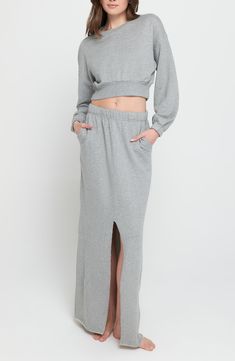 Create a timeless look perfect for running around town or lounging in this cropped sweatershirt crafted from pure cotton and finished with rib trim. Crewneck Ribbed cuffs and hem 100% cotton Machine wash, tumble dry Imported Dreams Do Come True, Dinner With Friends, Spiritual Gangster, Tank Dress, Jet Set, Sweater Jacket, Heathers, Jumpsuit Dress, Pure Cotton