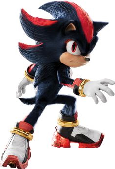 sonic the hedge is running with his foot in mid air