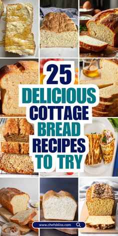 Cottage bread is a timeless classic known for its simple, rustic charm and versatility. Whether you enjoy it toasted with butter, as the base for a hearty sandwich, or fresh out of the oven, there’s no denying its universal appeal. In this collection of 25+ cottage bread recipes, you’ll find a variety of options ranging from traditional loaves to creative twists like whole grain, herb-infused, and sweet variations. Perfect for home bakers of all levels, these recipes bring warmth and flavor to your table. Cottage Bread Recipe, Fast Bread Recipe, Cottage Bread, Savory Quick Bread, Sweet Bread Recipes, Cheese Bread Rolls, Spinach Bread, Wheat Bread Recipe, Tomato Bread