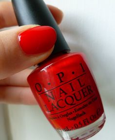 Opi Red Nail Polish, Opi Big Apple Red, Opi Gel Nails, Red Gel Nails, Nails Opi, New Nail Designs