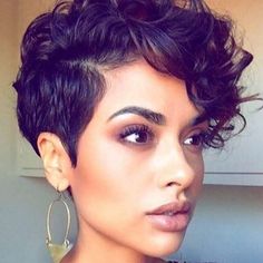 Pixie Cut Curly Hair, Mohawk Hairstyles, Faux Hawk, Hair Images