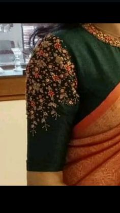 Shawl Embroidery, Blouse Designs Aari Work, Blouse Maggam Work, Blue Blouse Designs, Silk Saree Blouse Designs Patterns, Latest Bridal Blouse Designs, Maggam Work Blouse