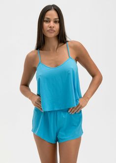 Relaxed Fit Sleeveless Top
Adjustable Spaghetti Straps
Cheeky Short With Elastic Waist
Ultra Soft - Premium Modal Fabric
2.5" Inseam
55% Cotton 37% Modal 8% Spandex Cheeky Shorts, Modal Fabric, Cami Set, Womens Cami, No Show Socks, Pink Logo, Kids Accessories, Spaghetti Strap, Sleeveless Top