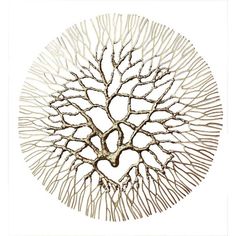 a drawing of a tree with branches in the shape of a heart on a white background