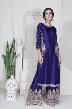 Diana | Pakistani Designer Outfit | Sarosh Salman Hand Work Dupatta, Pakistani Party Wear, Trouser Suit, Pakistani Fashion Party Wear, Palazzo Pant, Naeem Khan, Dress Indian Style, Kitenge, Pakistani Dress Design