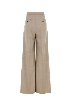 Cappuccino Wool Entrata Palazzo Pant from Max Mara Max Mara Coat, Best Blazer, Tom Ford Handbags, Rick Owens Jacket, Palazzo Pant, New Bottega, Gucci Hat, Stella Mccartney Bag, Zegna Shoes