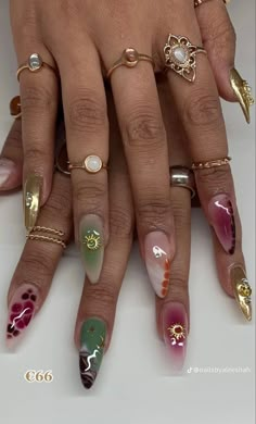 Nail Inspo Trendy 2024 Spring, European Nails Trends 2024, European Summer Nails, Boho Summer Outfits Bohemian, Summer Outfits Bohemian, Europe Summer Nails, Bohemian Summer Outfits, Outfits Europe Summer, Summer Art Ideas