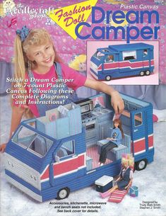 an advertisement for the barbie dream camper