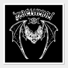 a bat with skulls on it's back and the words goth written in white