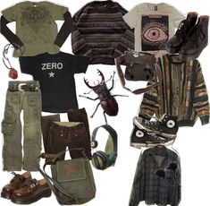 Dirt Core, Goblincore Outfits, Earthy Outfits, Neue Outfits, Cool Fits, Really Cute Outfits