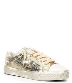 Vintage Havana Shine Metallic Foil Sneakers | Dillard's Gold Leather Low-top Sneakers, Gold High-top Sneakers With Rubber Sole, Gold Leather Sneakers With Rubber Sole, Metallic Leather Lace-up Sneakers, Gold Leather Sneakers With Laces, Gold High-top Sneakers With Vulcanized Sole, Gold Low-top Sneakers With Textured Sole, Metallic Sneakers With Perforated Toe Box, Metallic Lace-up Sneakers