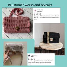 This digital crochet pattern tutorial offers a step-by-step guide for creating a stylish and versatile bag. The "Mini Crossbody Bag" can be used in a variety of ways, as a clutch, evening bag, shoulder bag, or cross-body bag. Its versatile design makes it perfect for any outfit, whether dressing up or down. Mini Crossbody Bag Crochet Pattern for All Occasions CUTE PATTERN AND WELL WRITTEN:💚 Clear and concise instructions💚 Helpful video tutorial with English subtitles included💚 30+ pictures to Chic Crochet Rectangular Shoulder Bag, Chic Crochet Crossbody Shoulder Bag, Trendy Crochet Crossbody Shoulder Bag, Trendy Crochet Clutch Bag For Daily Use, Everyday Use Crochet Rectangular Clutch, Rectangular Crochet Clutch For Daily Use, Daily Use Crochet Clutch Shoulder Bag, Crochet Clutch Shoulder Bag For Daily Use, Versatile Handmade Rectangular Bags