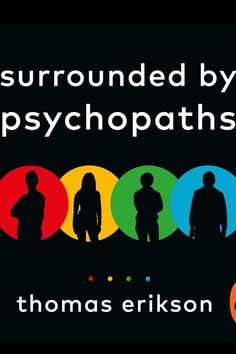 a book cover with the title surrounded by psychpaths written in bold colors