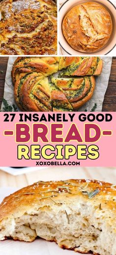 Best bread recipe ideas Herb Rolls, Soup Bread, Savory Bread Recipe, Holiday Bread, Artisan Bread Recipes, Yeast Bread Recipes