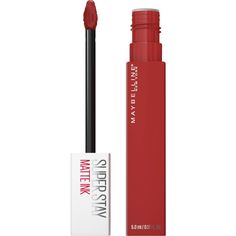 Intensely perfect, perfectly intense. Ink your lips in up to 16 hours of saturated matte with Maybelline New York’s Super Stay Matte Ink Liquid Lipstick! This highly pigmented liquid matte lipstick features a unique arrow applicator for precise application. The formula is long-lasting and gives a flawless matte finish in 40 super-saturated shades ranging from classic red liquid lipstick to nude and bold bright lipstick shades. For easy removal, use with Maybelline's SuperStay Eraser lipstick rem Maybelline Matte Ink, Lipstick Remover, Superstay Maybelline, Maybelline Super Stay Matte Ink, Red Liquid Lipstick, Best Red Lipstick, Bright Lipstick, Maybelline Superstay, Liquid Matte Lipstick