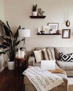 a living room filled with furniture and decor