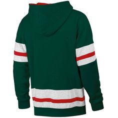 Not your basic hoodie, this Pullover Colorblocked Hoodie is officially licensed and features fun details such as kangaroo pocket and skate lace drawcord at the neckline. Offered in a your favorite team colors, you'll be game day ready in this comfortable pullover hoodie with your number one team printed across the chest. Winter Sweater With Ribbed Cuffs For Sports, Winter Sweater With Ribbed Cuffs, Winter Sportswear Hoodie For Fan Gear, Winter Sports Event Sweatshirt With Ribbed Cuffs, Collegiate Long Sleeve Sweats For Winter, Winter Fleece Sweats For Sports Events, Team-colored Cotton Hoodie For Winter, Team-colored Cotton Hooded Hoodie, Winter Team-colored Cotton Hoodie