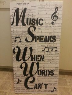 music speaks when words can't sing