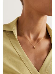 JENNIFER MEYER Wishbone 18-karat gold diamond necklace | NET-A-PORTER Minimalist Yellow Gold Teardrop Diamond Necklace, 14k Yellow Gold Teardrop Charm Necklaces, Teardrop 14k Yellow Gold Charm Necklaces, Teardrop Yellow Gold Jewelry In Recycled Gold, Minimalist 14k Gold Teardrop Pendant Jewelry, Recycled Yellow Gold Teardrop Jewelry, Delicate Yellow Gold Teardrop Jewelry, Delicate Teardrop Yellow Gold Jewelry, 14k White Gold Teardrop Necklace